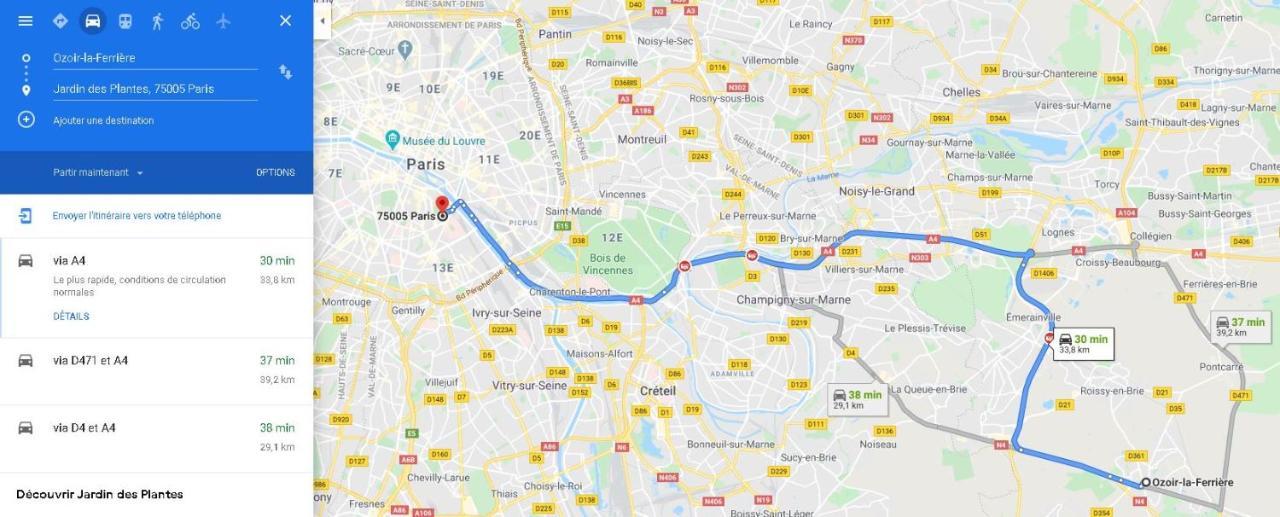 Apartamento Tres Beau Studio Proche De Disneyland Et De Paris Ozoir-la-Ferrière Exterior foto